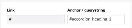 Anchor link to accordion section