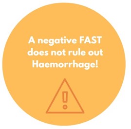 A negative FAST does not rule out haemorrhage!